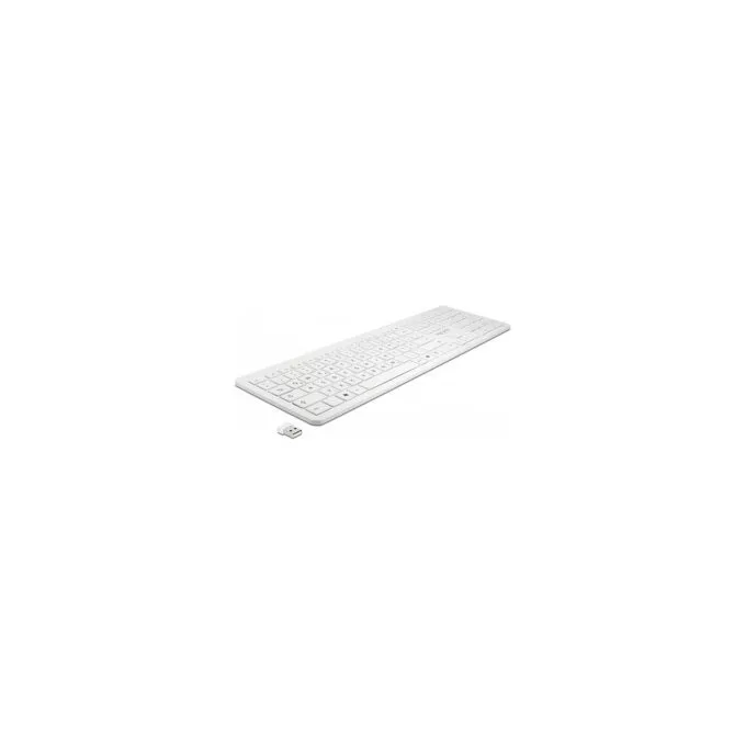Delock USB Tastatur 2.4 GHz kabellos weiß — image 1