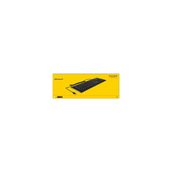 Delock USB Tastatur kabelgebunden 1.5 m schwarz — image 4