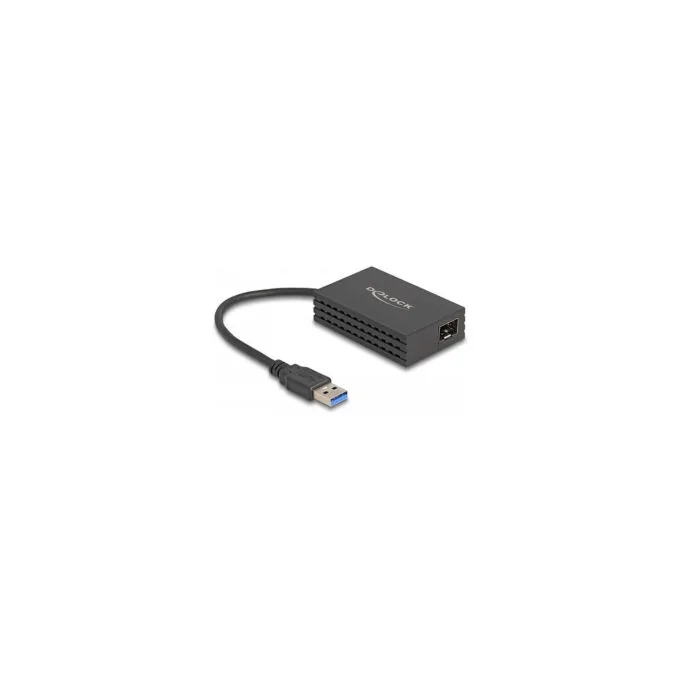 Delock USB Typ-A Netzwerk Adapter Gigabit LAN 1 x SFP — image 1