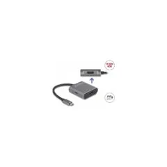 DELOCK USB Type-C Splitter DP Alt Mode zu 1 x HDMI + 1 x DisplayPort MST mit USB Type-C PD
