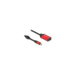 DELOCK USB Type-C zu DisplayPort Adapter DP Alt Mode 8K 30 Hz mit HDR Funktion rot