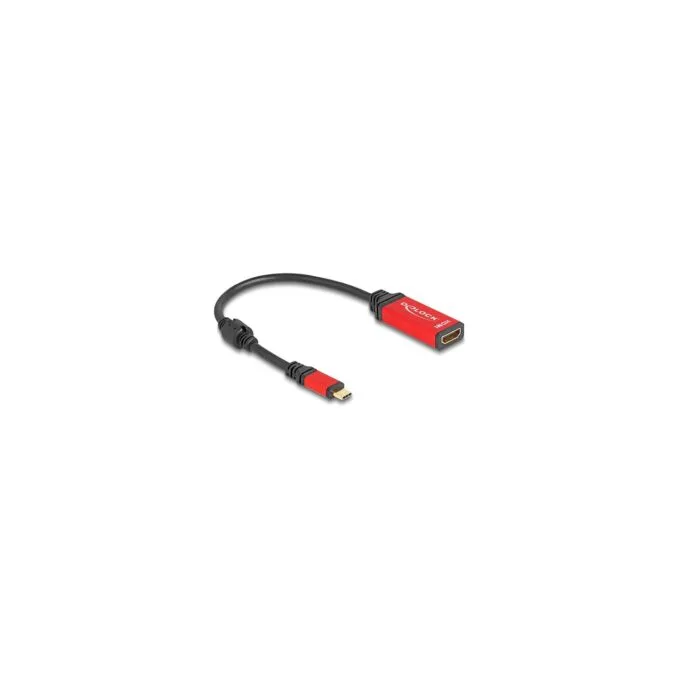 DELOCK USB Type-C zu HDMI Adapter DP Alt Mode 8K 60 Hz mit HDR Funktion rot — image 2