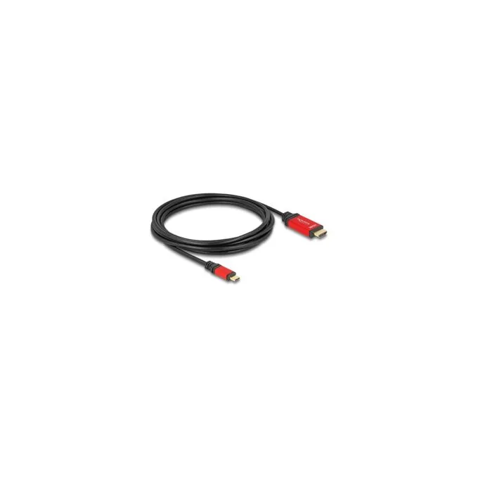 DELOCK ?USB Type-C zu HDMI Kabel DP Alt Mode 8K 60 Hz mit HDR Funktion 3m rot — image 2