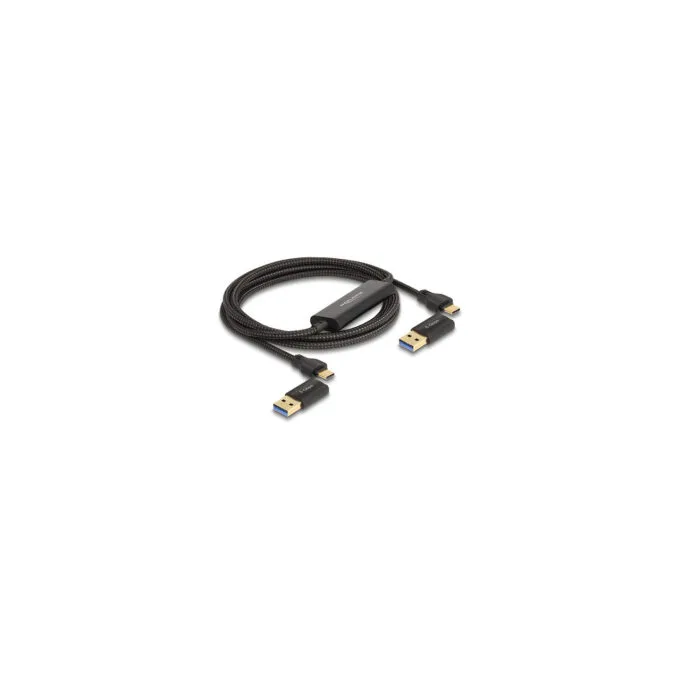 Delock USB Type-CTM 5 Gbps Data Link Kabel + KM Switch 2 m — image 2