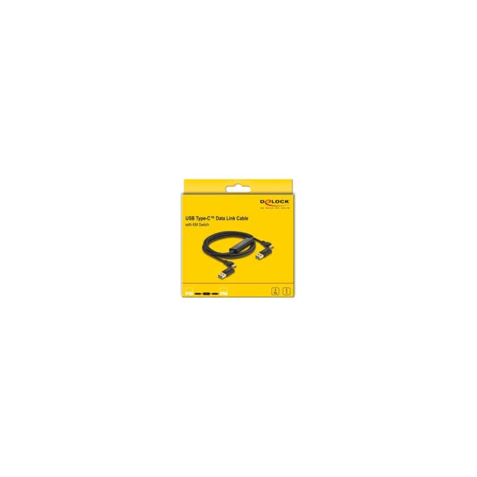 Delock USB Type-CTM 5 Gbps Data Link Kabel + KM Switch 2 m — image 3
