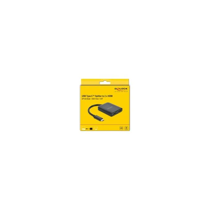 Delock USB Type-CTM Splitter (DP Alt Mode) zu 2 x HDMI MST VXP — image 2