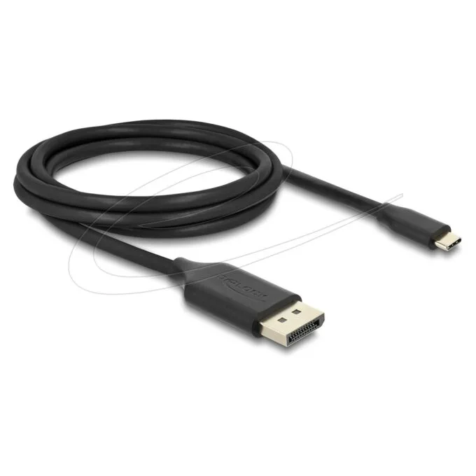 Delock USB Type-CTM zu DisplayPort Kabel (DP Alt Mode) 8K 60 Hz mit HDR Funktion 2 m schwarz — image 1