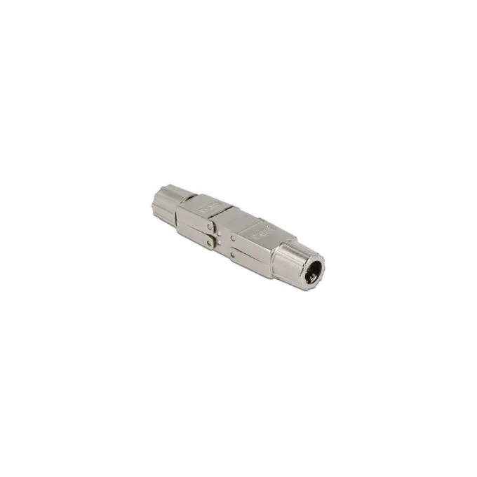 Delock Verbinder für Netzwerkkabel Cat.6A STP werkzeugfrei — image 1