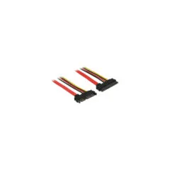 Delock Verlängerungskabel SATA 6 Gb s 22 Pin Stecker to SATA 22 Pin Buchse (5 V + 12 V) 100 cm