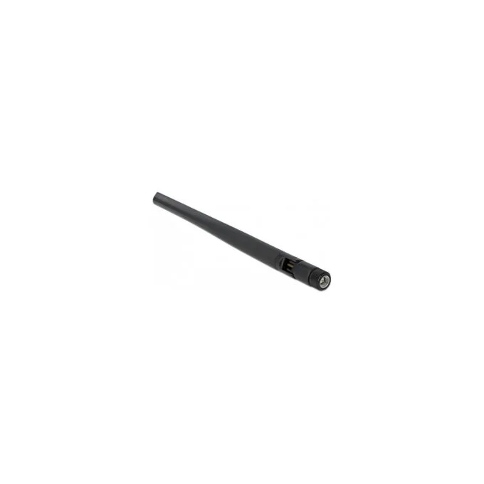 Delock WLAN 802.11 ac ax a b g n Antenne RP-SMA Stecker 5 dBi 20 cm omnidirektional mit Kippgelenk flexibel und gummi... — image 1