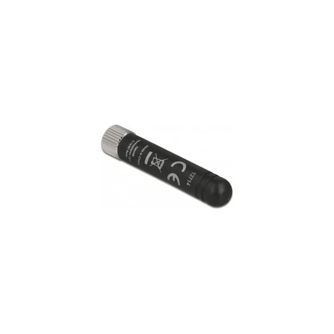 DELOCK WLAN 802.11 b g n Antenne RP-SMA Stecker 1.7-3.7dBi omnidirektional starr mit flexiblem Material schwarz — image 1