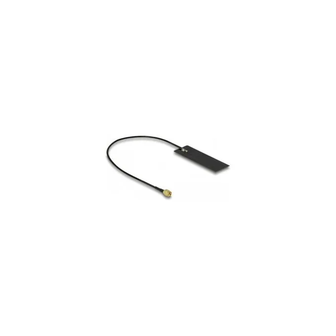 DELOCK WLAN WiFi 6 802.11 ac ax a h b g n Antenne RP-SMA Stecker 2 - 4 dBi 15cm PCB intern Klebemontage — image 1