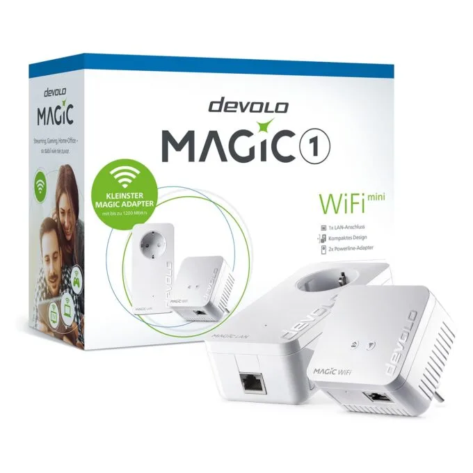 Devolo Magic 1 WiFi 2-1-2 Starter Kit mini, Powerline + WLAN — image 1