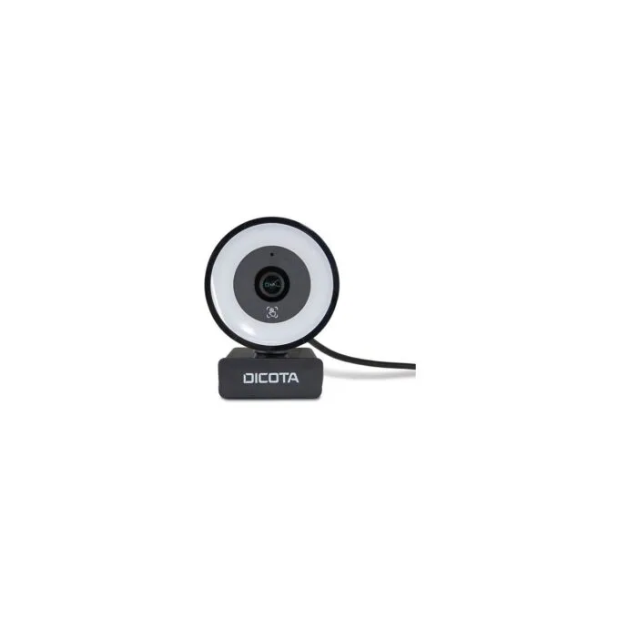 Dicota Webcam Ringlight 5MP black — image 1