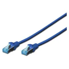 DIGITUS CAT 5e SF-UTP Patchk. Cu, PVC AWG 26 7, 1 m, BL