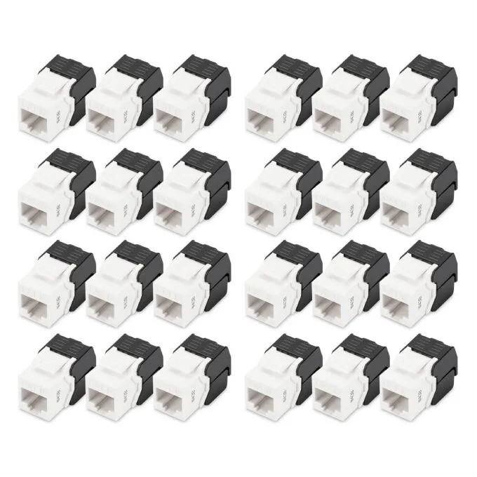 DIGITUS Keystone Jack Cat6 RJ45- to LSA ungeschirmt 250MHz 24St — image 1