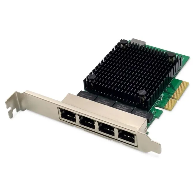 DIGITUS Netzwerkkarte 4Port RJ45 RTL8125B 2.5GBits ServerNIC — image 1