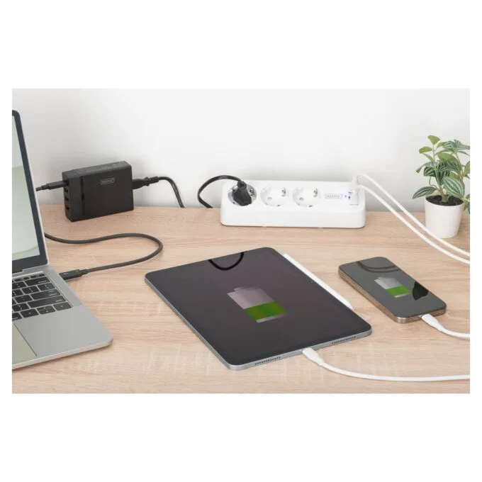 DIGITUS Steckdosenleiste 2x + 2USB 1.5m 12W 30W weiß — image 4