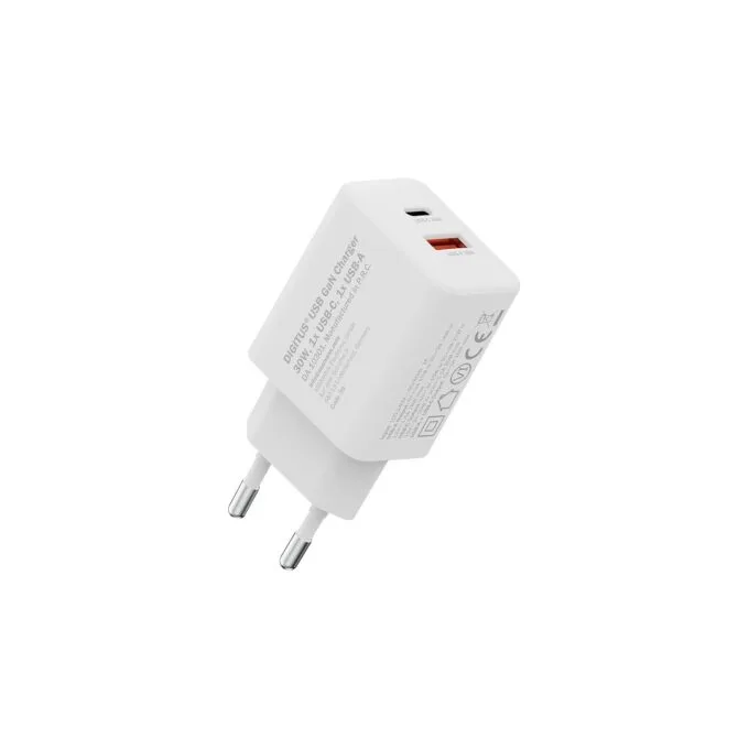 DIGITUS USB GaN Charger 30W. 1x USB-C. 1x USB-A — image 2