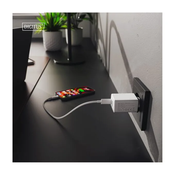 DIGITUS USB GaN Charger 30W. 1x USB-C. 1x USB-A — image 8