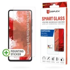 DISPLEX Smart Glass (9H) für Samsung Galaxy A52 A52(s) 5G A53 5G Montagesticker. unzerbrechlich. ultra-dünn. unsichtbar