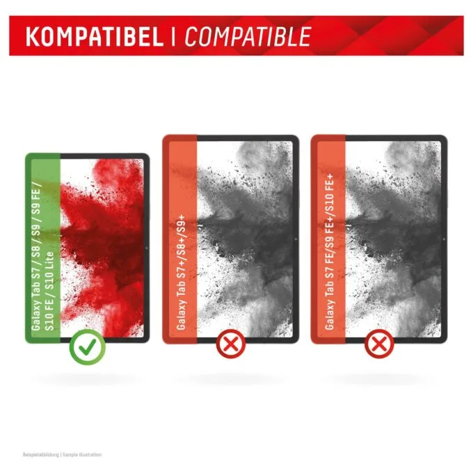 DISPLEX Tablet Glass (9H) Samsung Tab S8 S9 S9FE S10FE S10 Lite Eco-Montagerahmen L-Form, unzerbrechlich, ultra-dünn,... — image 5