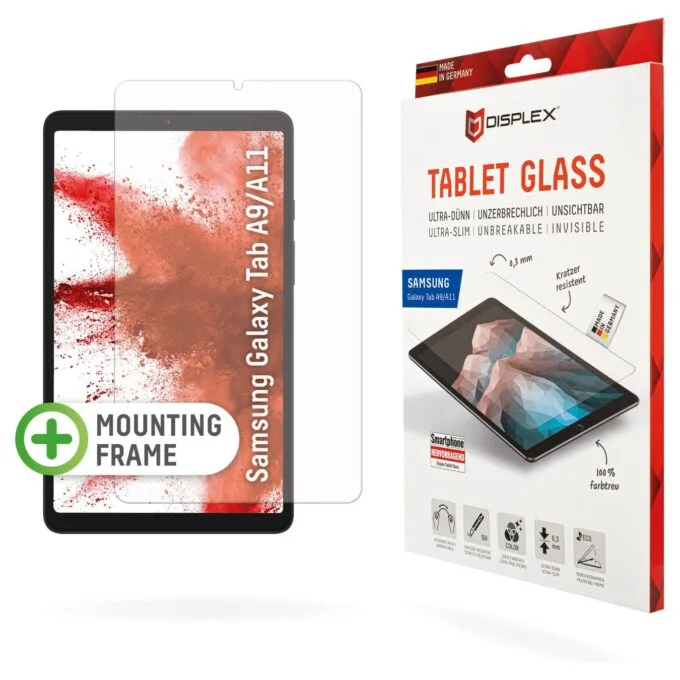 DISPLEX Tablet Glasschutzfolie für Samsung Galaxy Tab A9 A11 — image 1