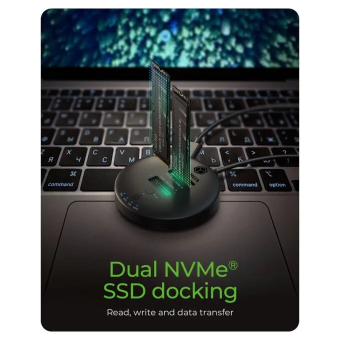 Docking- & Klonstation IcyBox 2x M.2 NVMe SSD — image 2