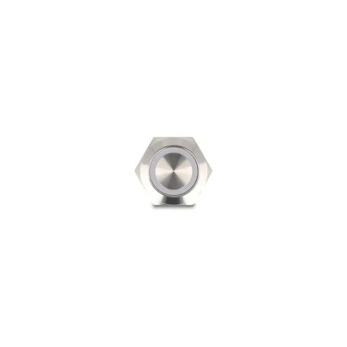 Drucktaster zum Einbau 19 mm 4 x Schraubklemme LED blau — image 3