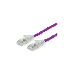 DTWYLER Patchkabel Cat.6A (Class EA) S FTP, CU 7702 flex LSOH, AMP v2, violett, 2 m