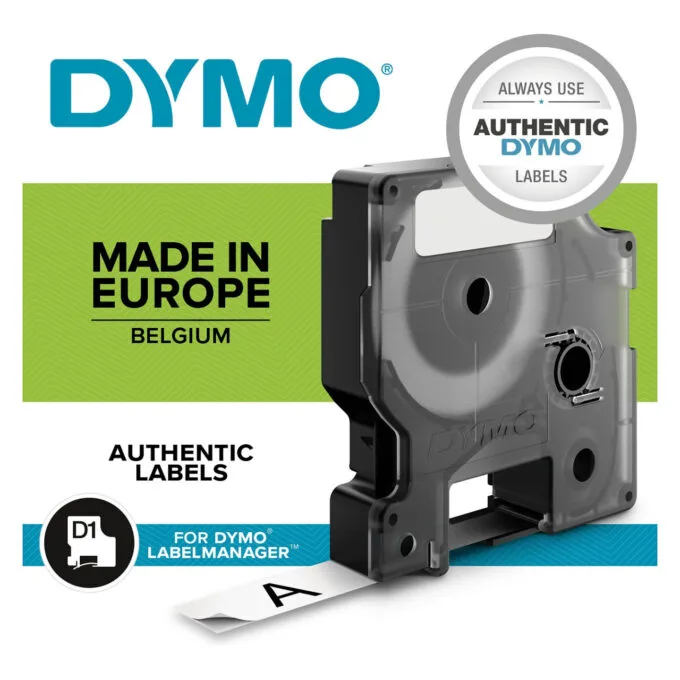 Dymo LabelWriter - D1 Etiketten selbstklebend - 12 mm x 7 m - Rot auf Weiß - — image 11