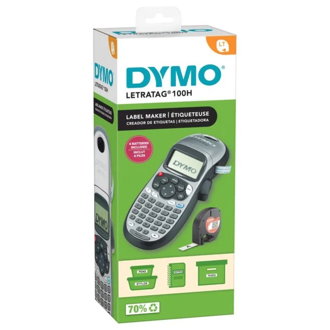DYMO LetraTag LT-100H Beschriftungsgerät - Silber Edition inkl. Batterien — image 2