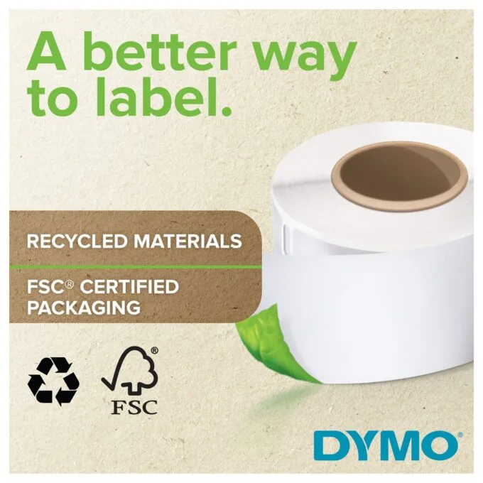 DYMO Original Hochleistung Etikett für LabelWriterTM, Kunststoff - weiss - permanent haftend, widerstandsfähig, 1 x 8... — image 5