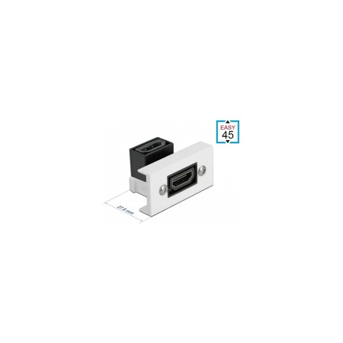 Easy 45 HDMI Modul gewinkelt 90° 22.5 x 45 mm — image 2