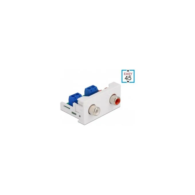 Easy 45 Modul 2 x Cinch Buchse 22.5 x 45 mm — image 1