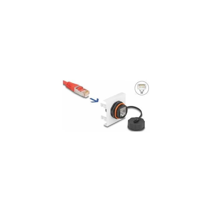 Easy 45 Modul Netzwerk RJ45 Cat.6A. 45 x 45 mm — image 1