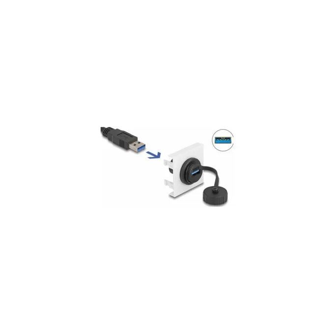 Easy 45 Modul SuperSpeed USB 5 Gbps (USB 3.2 Gen 1) USB Typ-A Buchse. 45 x 45 mm — image 1