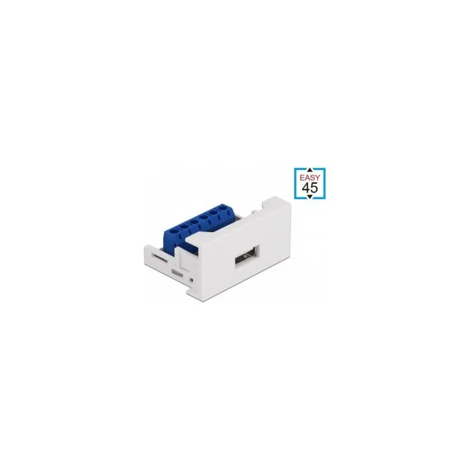 Easy 45 Modul USB 2.0 Typ-A Buchse zu Terminalblock 22.5 x 45 mm — image 1