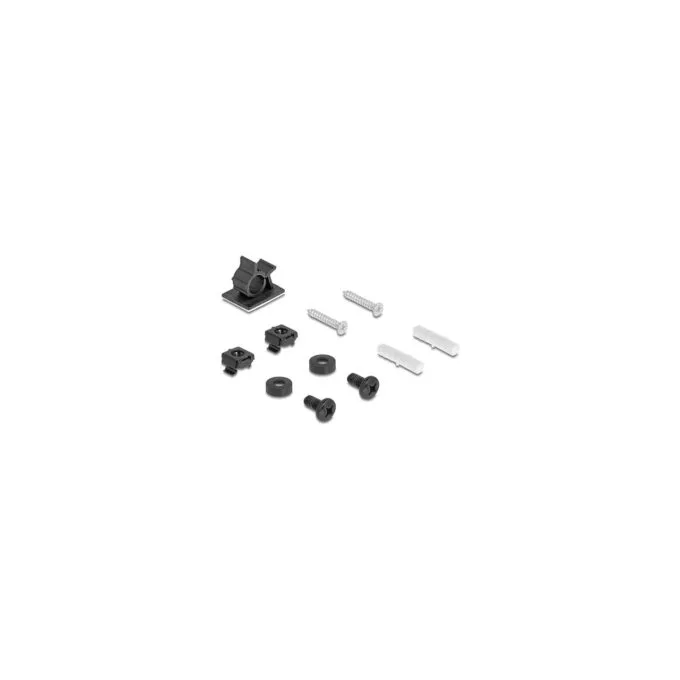Easy 45 Modulträger für Tisch- oder Wandmontage - 4 Port (22.5 x 45 mm) oder 2 Port (45 x 45 mm). Metall. schwarz — image 5