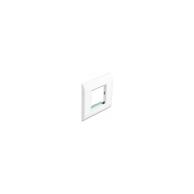 Easy 45 Modulträger mit Abdeckrahmen 80 x 80 mm weiß — image 1