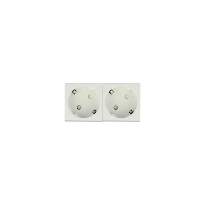 Easy 45 Schutzkontakt-Steckdose 2-fach 45°-Anordnung 45 x 45 mm 5 Stück — image 2