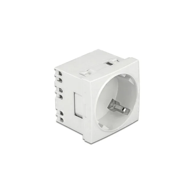 Easy 45 Schutzkontakt-Steckdose 45°-Anordnung erweiterbar 45 x 45 mm — image 1
