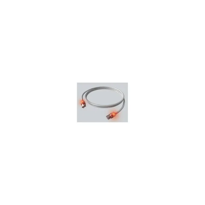 EasyLan DualBoot LED Patchkabel RJ45 S FTP Cat.6A (Class EA), mit saCon Stecker, LSOH, grau, 2 m — image 1