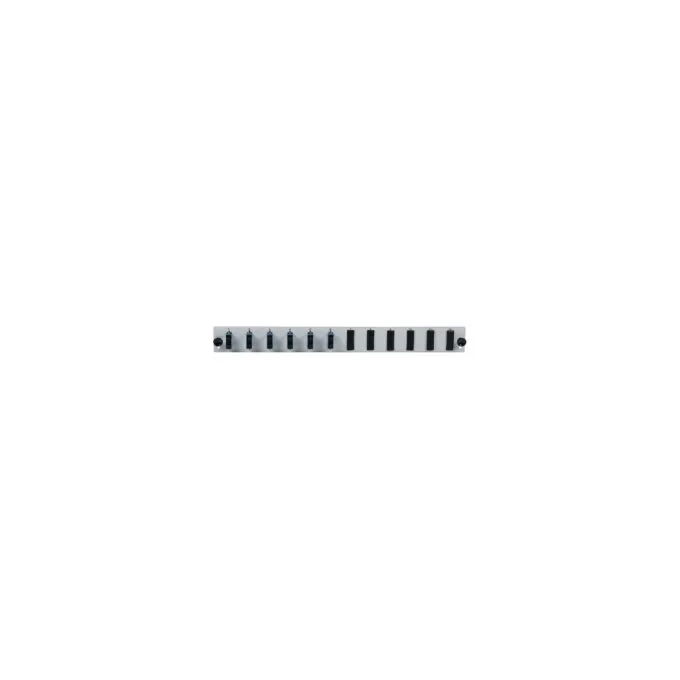 EFB Bestckte 12 Port Frontblende mit 6 x SC Duplex Kupplung OS2 vertikal, grau — image 4