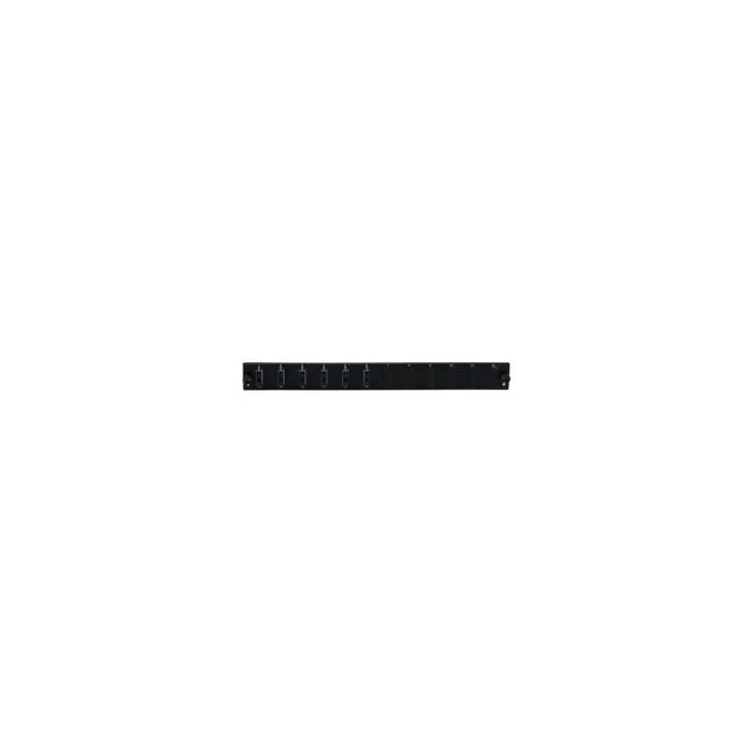 EFB Bestckte 12 Port Frontblende mit 6 x SC Duplex Kupplung OS2 vertikal, schwarz — image 1