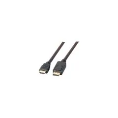 EFB DisplayPort HDMI Kabel FullHD A-A St-St. 2m. schwarz