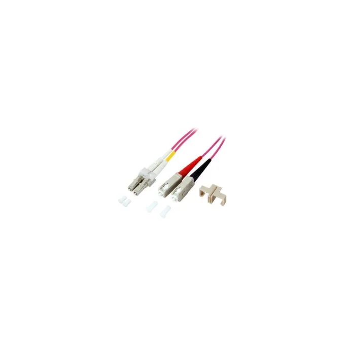 EFB Duplex Patchkabel LC-SC OM4 7,5m LSZH 2mm erikaviolett — image 1