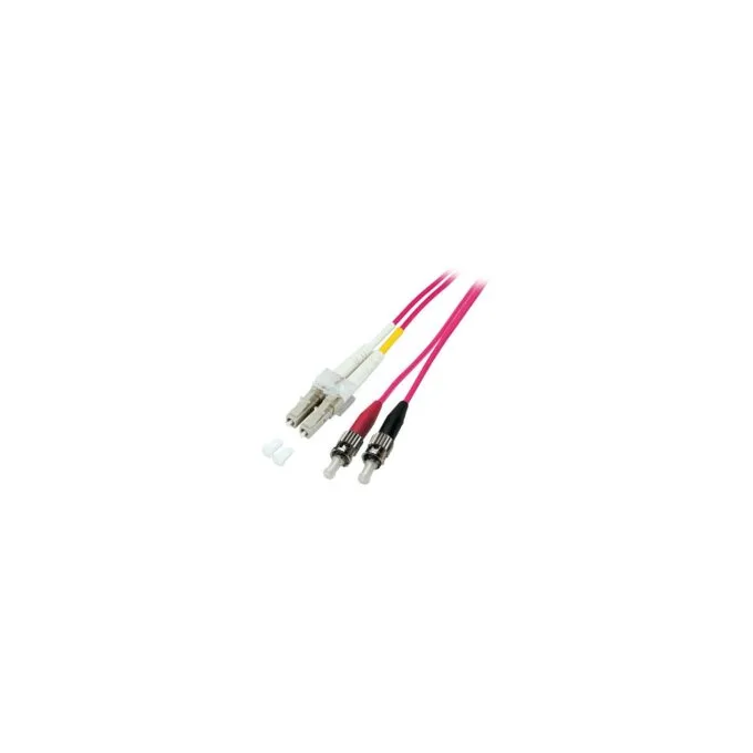 EFB Duplex Patchkabel LC-ST OM4 0,5m LSZH 2mm erikaviolett — image 1