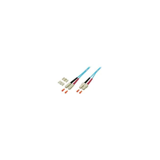 EFB Duplex Patchkabel SC-SC 50 125 OM3 LSZH 3mm 15m aqua — image 1