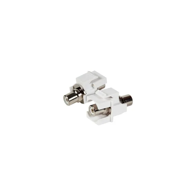 EFB Keystone Einbauadapter Cinch wei, weier Ring — image 1
